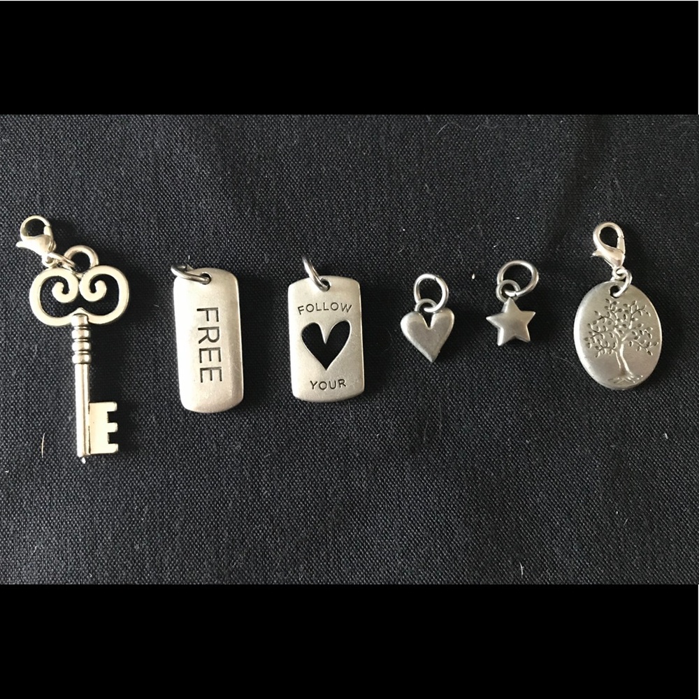 6 pcs Origami Owl dangles